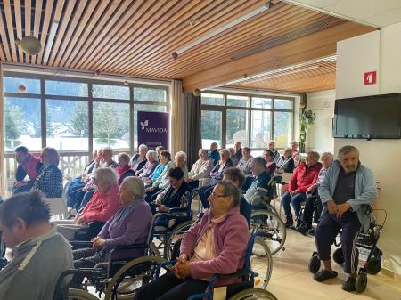 Sprejem županje v Domu Viharnik