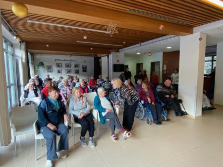 Sprejem županje v Domu Viharnik