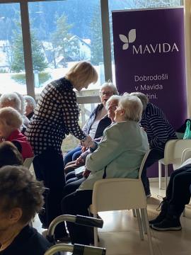 Sprejem županje v Domu Viharnik