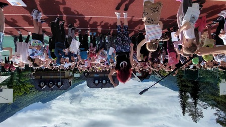 Sprejem pred OŠ Josipa Vandota Kr. Gora